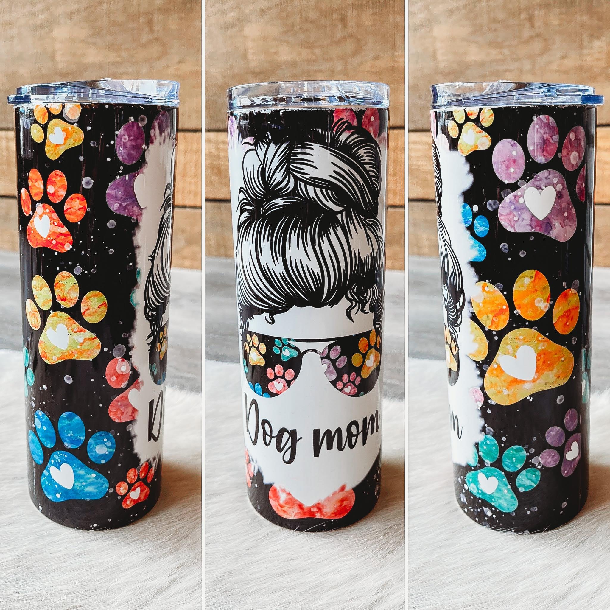 Dog Mom Glitter Tumbler – Farmhouse Fabrication